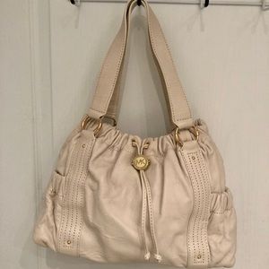 Michael Kors - Cream Leather Shoulder Bag